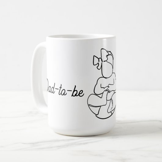 Mug Dad-to-be Faux Lace (Devant gauche)