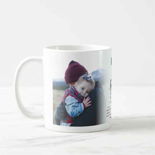 Mug 'DAD' vous êtes la meilleure photo Nom & Citation  (Gauche)