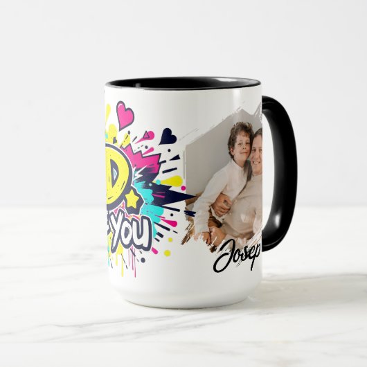 Mug Dad, We Love You — Urban Graffiti Tribute (Devant droit)