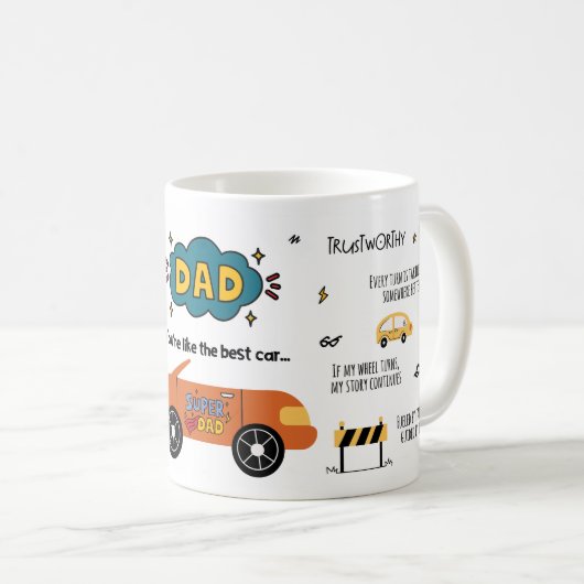 Mug Dad You're Like the Best Car (Devant droit)