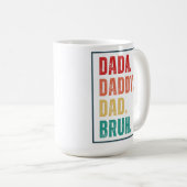 Mug Dada Daddy Papa Bruh désespéré Fête des pères rétr (Devant droit)