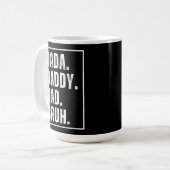 Mug Dada Daddy Papa Bruh désespéré Fête des pères rétr (Devant gauche)