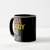 Mug Dada Daddy Papa Bruh Funny Papa Fête des pères Vin (Devant gauche)