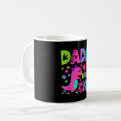 Mug Dada de la fille de l'anniversaire saurus rex dino (Devant gauche)