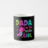 Mug Dada de la fille de l'anniversaire saurus rex dino (Centre)
