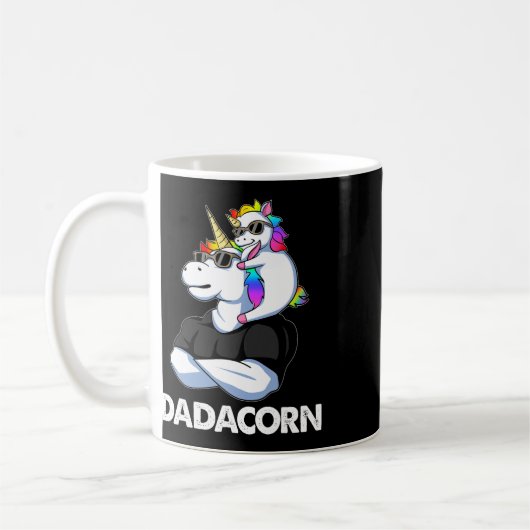 Mug Dadacorn - Unicorn Papa Et Byby Funny (Gauche)