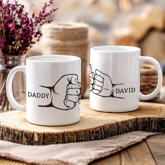 Mug Daddy & Baby First Bump Fête des pères Cadeau