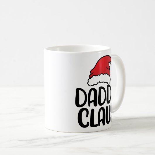 Mug Daddy Claus - Cadeau de pyjama correspondant à Noë (Devant droit)