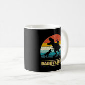 Mug Daddy Dinosaur Daddysaurus 2 enfants Fête des père (Devant droit)