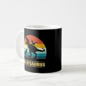 Mug Daddy Dinosaur Daddysaurus 2 enfants Fête des père (Devant gauche)