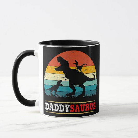 Mug Daddy Dinosaur Daddysaurus 2 Fête des pères pour e (Gauche)