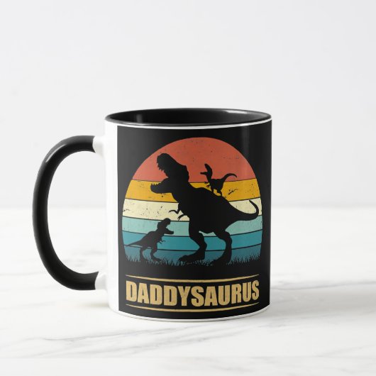 Mug Daddy Dinosaur Daddysaurus 2 Fête des pères pour e (Gauche)