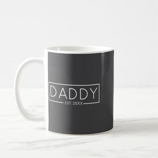 Mug Daddy Est Year For New Dad (Gauche)