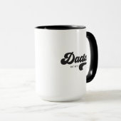 Mug Daddy Etabli Fête des pères De Style Rétro (Devant droit)