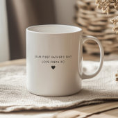 Mug Daddy Heart - Photo de première Fête des pères