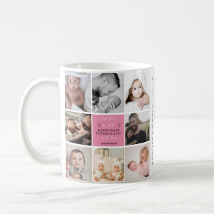Mug 'Daddy & Me' 1ère Fête des pères Photo Collage tas
