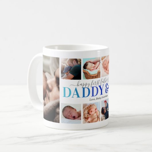 Mug "Daddy & Me" Première Fête des pères Photo Café Mu (Devant gauche)
