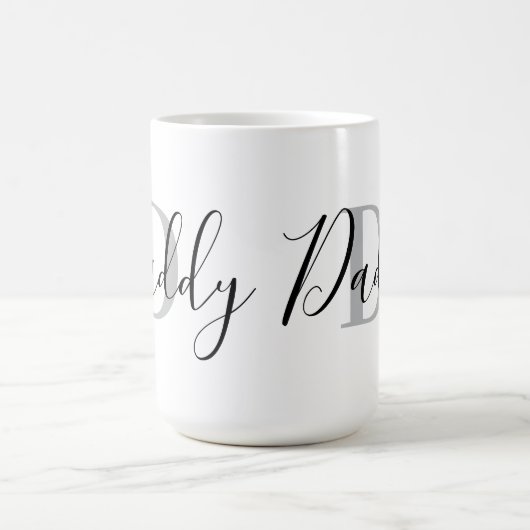 Mug Daddy Monogram Grey (Centre)