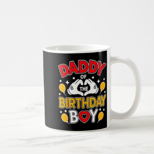 Mug Daddy Of The Birthday Boy Shirt Matching Dad Son F (Droite)