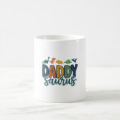 Mug Daddy Saurus Conception de vecteur de papa dinosau (Centre)