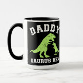 Mug Daddy saurus rex dinosaure fête des pères cadeau p (Gauche)