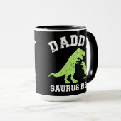 Mug Daddy saurus rex dinosaure fête des pères cadeau p (Devant droit)
