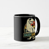 Mug Daddy Saurus T rex Dinosaur Famille de Fêtes des p (Devant droit)