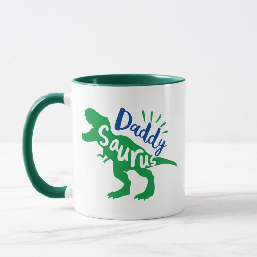 Mug Daddy Saurus T-Rex Silhouette (Gauche)
