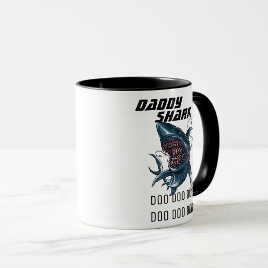 Mug Daddy Shark (Devant droit)