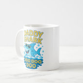 Mug Daddy Shark, Doo Doo-Funny & mignonne fête des pèr (Devant gauche)