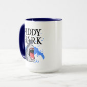 Mug Daddy Shark - Grand Blanc (Devant gauche)