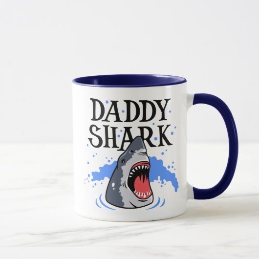 Mug Daddy Shark - Grand Blanc (Droite)