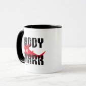 Mug Daddy Shark Worn Graphic (Devant gauche)