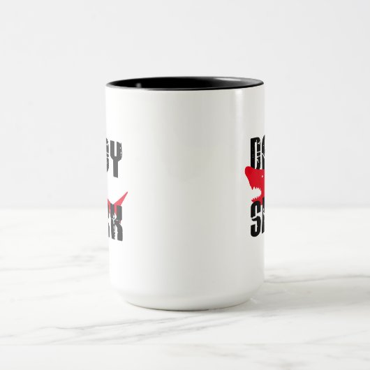 Mug Daddy Shark Worn Graphic (Centre)