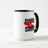 Mug Daddy Shark Worn Graphic (Devant droit)