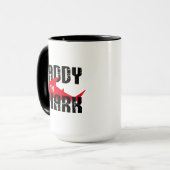 Mug Daddy Shark Worn Graphic (Devant gauche)
