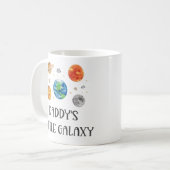 Mug Daddy's Little Galaxy Funny Quote Space Kids (Devant gauche)