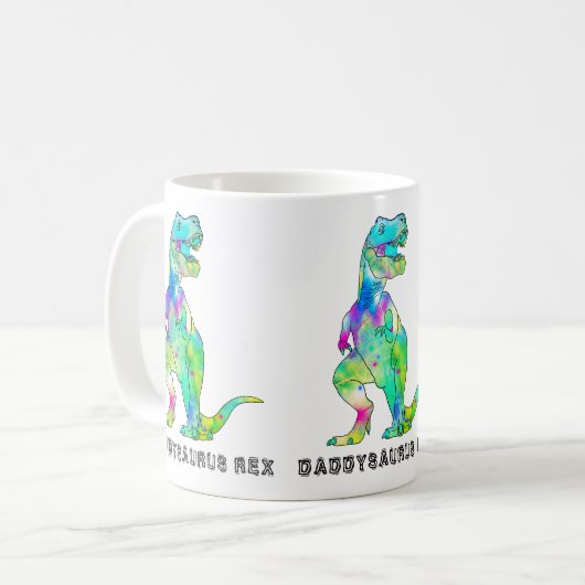 Mug Daddysaurus T-Rex drôle (Devant gauche)