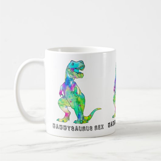 Mug Daddysaurus T-Rex drôle (Gauche)