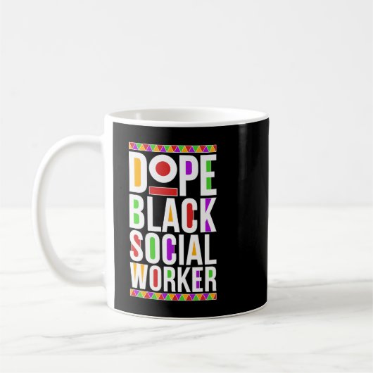 Mug Dade Black Social Worker Africain-Américain Social (Gauche)