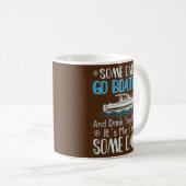 Mug Dads Boating Dad Boat Captain Pontoon Cruising  (Devant droit)