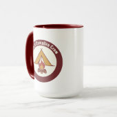 Mug Dad's Campfire Crew Tent Badge Father's Day (Devant gauche)