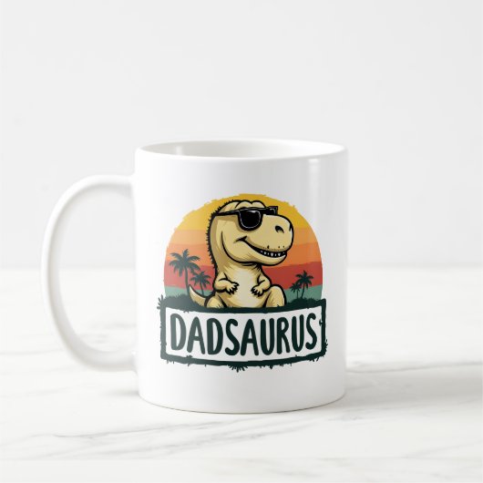 Mug Dadsaurus Dinosaur Papa Papa Saurus Fête des pères (Gauche)