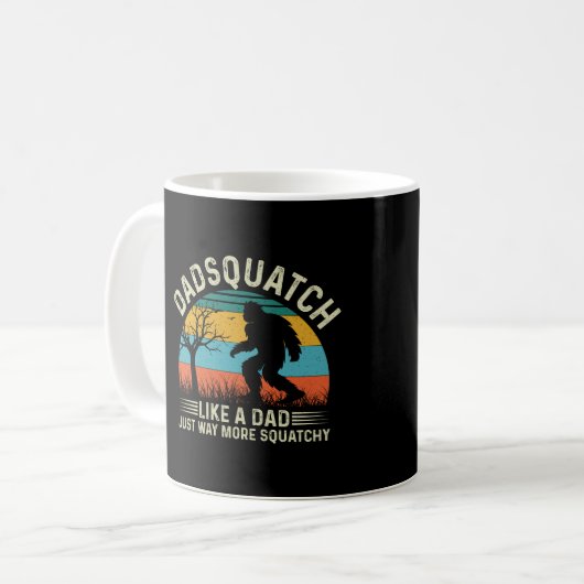 Mug Dadsquatch Comme Un Père Juste Beaucoup Plus De Sq (Devant gauche)