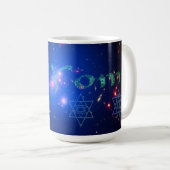 Mug Daf Yomi étoiles et l'espace (Devant droit)