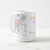 Mug Daf Yomi Team Yalta Feu d'artifice dans Goblet Art (Devant gauche)