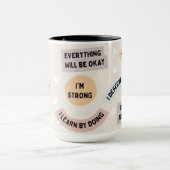Mug d'affirmation avec des citations positives (Centre)