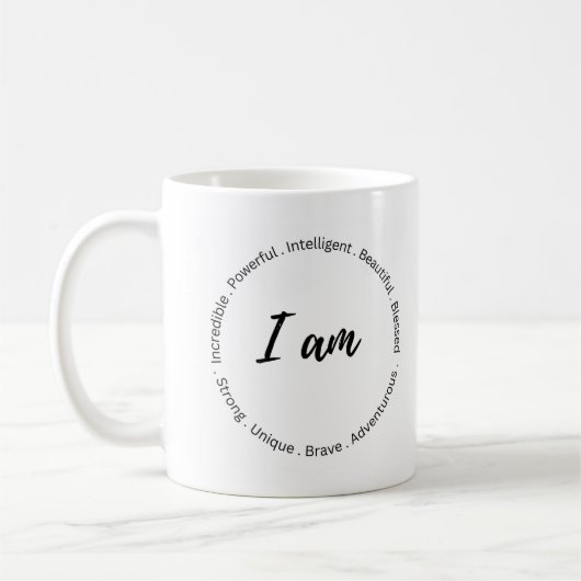 Mug d'affirmation positive (Gauche)