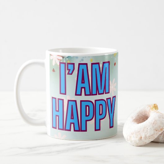 Mug d'affirmation positive pour la joie quotidienn (Avec donut)