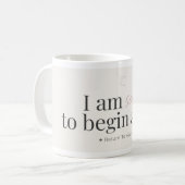 Mug d'affirmation pour recommencer (Devant gauche)